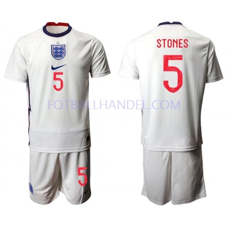 Barn Fotballdrakter England Stones 5 Hjemme Euro 2020 Kortermet